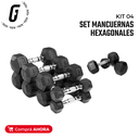 [kit04-] Kit 04: Set Mancuernas Hexagonales